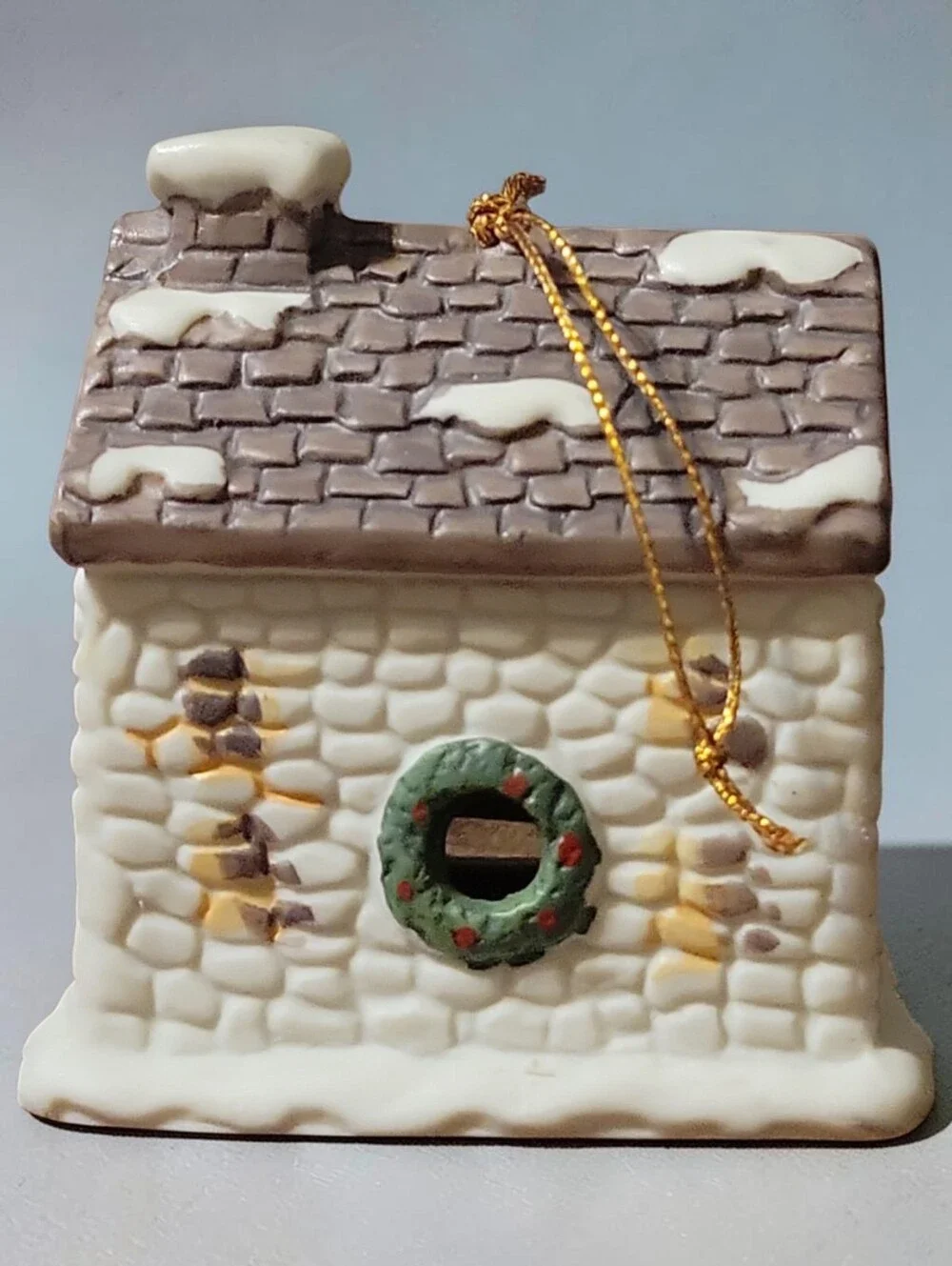 Vtg Dickens Village Bell Lite Light Tree Ornament VILLAGE INN JSNY 3 X 2.5